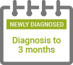 Newly diagnosed : Diagnosis to 3 months